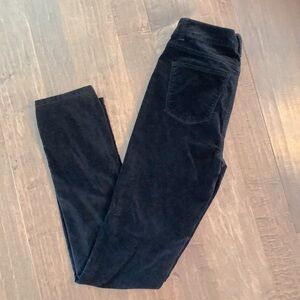 Talbots Women's Dark Blue Skinny Faux Velvet Jeans